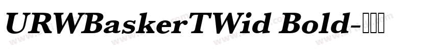 URWBaskerTWid Bold字体转换
